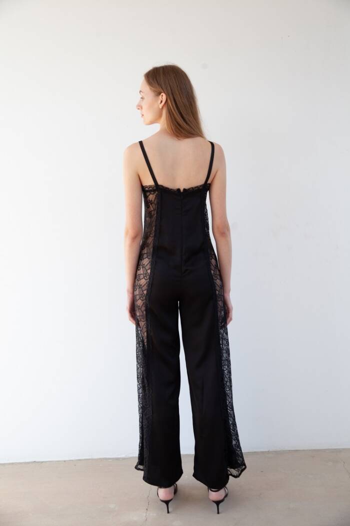 LACE SIDE PANEL JUMPSUIT - Image 4