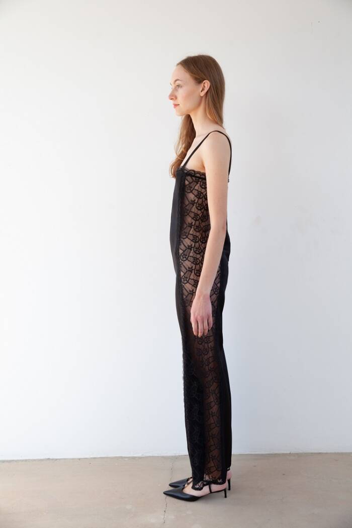 LACE SIDE PANEL JUMPSUIT - Image 3