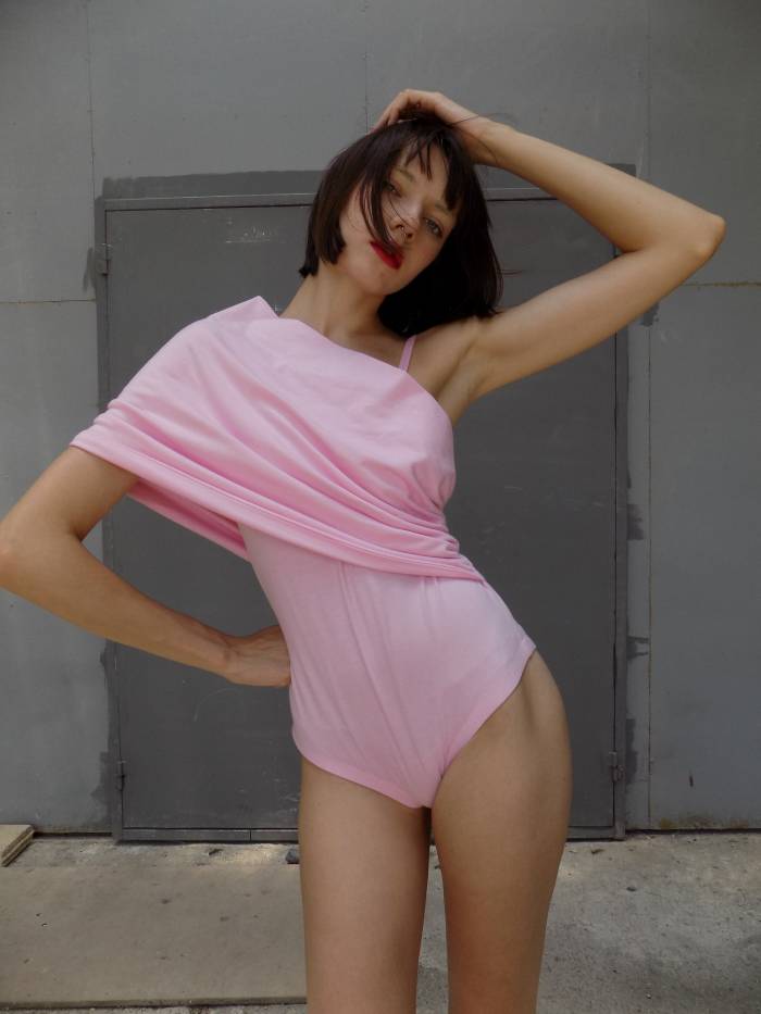PINK CAPE BODYSUIT - Image 2